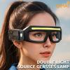 Multi-function Glasses Light - TYPE-C Rechargeable Sensor Headlamp, Compact & Portable, 800mAh Polymer Battery, 5-Level Brightness, IPX4 Waterproof
