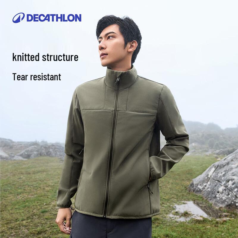 Decathlon Men's Mountain Hiking Windproof Warm Jacket