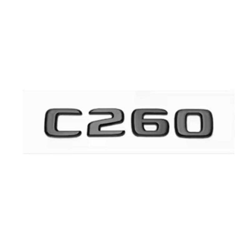 1pc ABS Black Chrome Letters | 3D Car Trunk Letters Badge for C 200 220 300 C200 C220 C300 C320 Logo Sticker Accessories