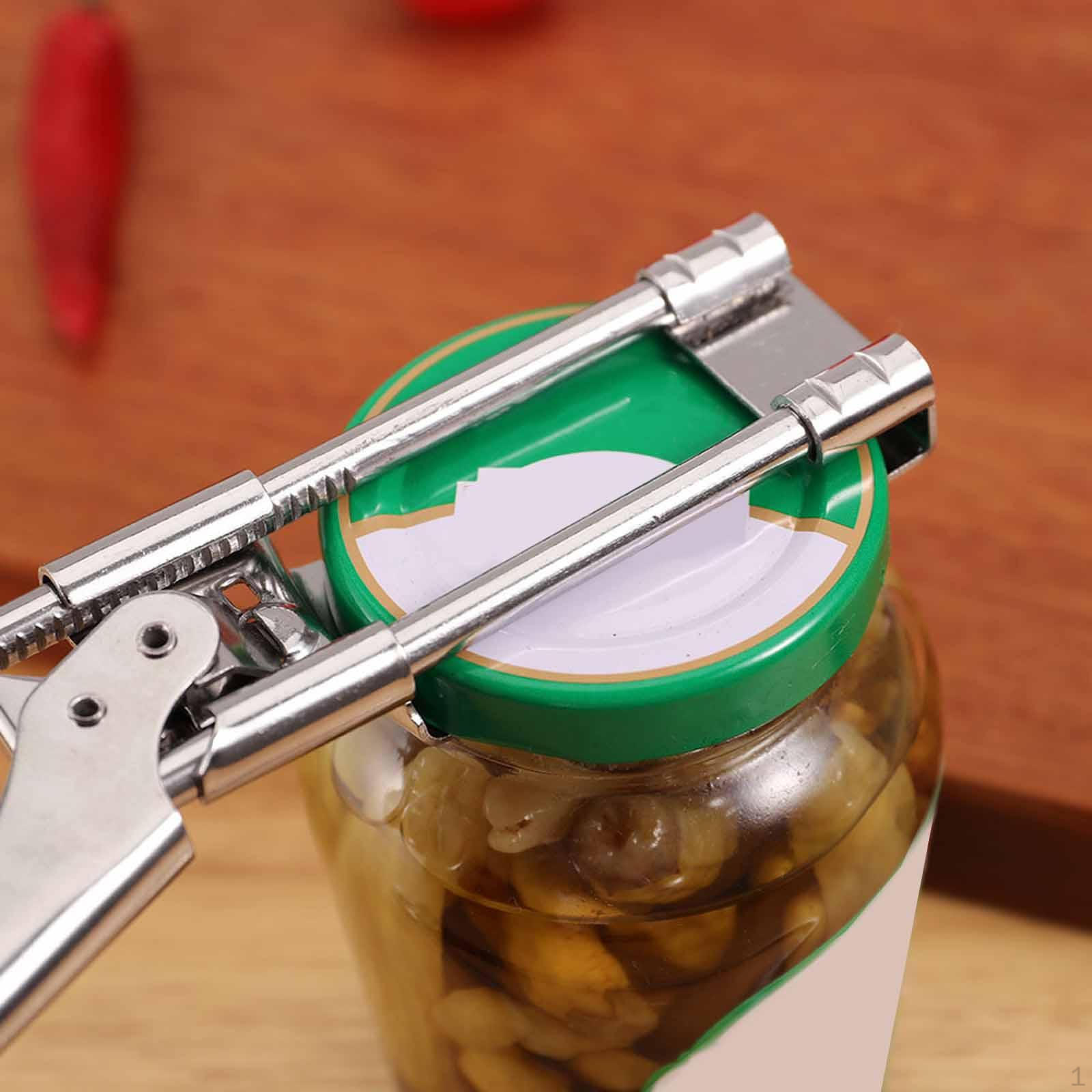 Jar Lid Grip, Stainless Steel Can Opener, Labor Saving, Sturdy Easy Opener for Kitchen