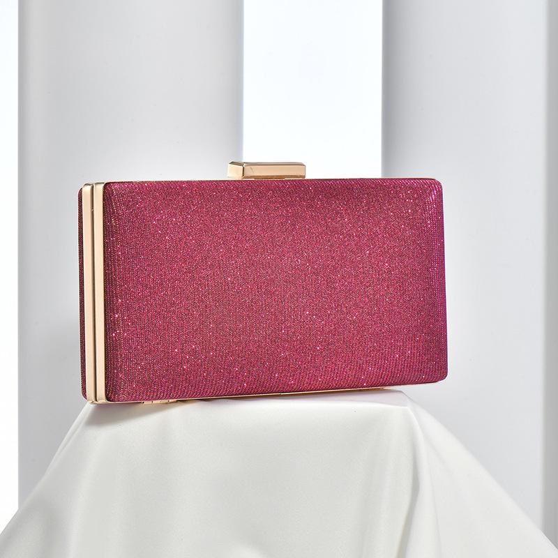 Minimalistická třpytivá klipsová crossbody psaníčko na večírky a svatby