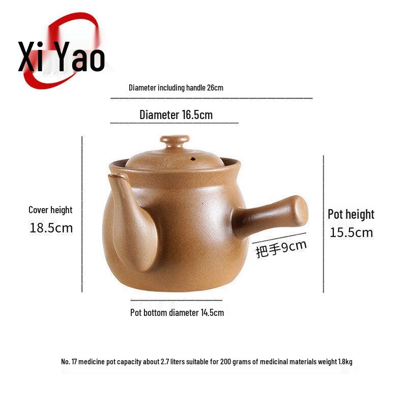 Pingding Unglazed Earthenware Stew Pot