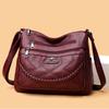 Women's Bag Crossbody Bag Shoulder Bag PU Leather Bag Casual Fashion Bag New Mother Bag Large Capacity Multi-layer Zipper Kangaroo