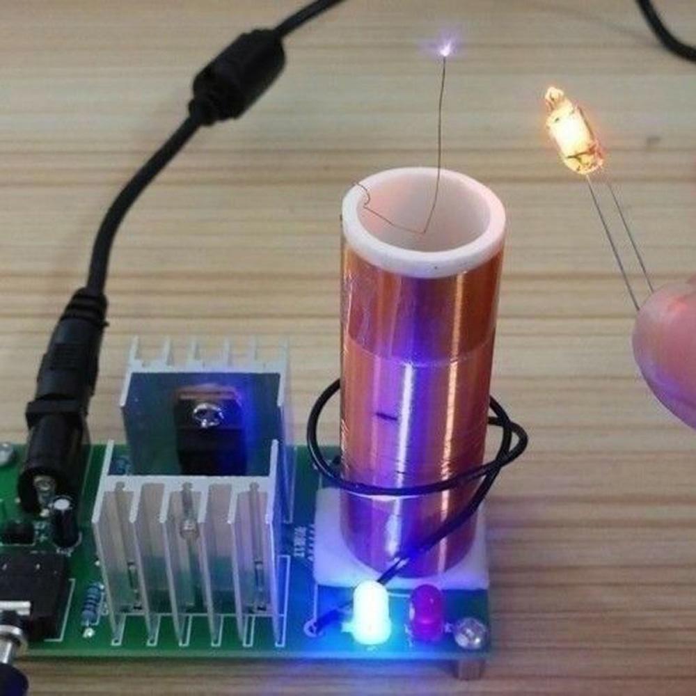 Mini Tesla Spule Coil Plasma Lautsprecher Elektronik Kit 15W DIY Tesla Spule Kit Mini Tesla Spule Coil Plasma Lautsprecher Elektronik Kit 15W DIY Tesla Spule Kit