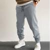 Casual Pants Men'S Loose Zipper Pocket Drawstring Elastic Waist Sports Pants
