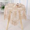 European Embroidered Tablecloth Lace Hollow Water-Soluble Fabric Tea Table Decoration Bedside Cover Elegant Home Decor