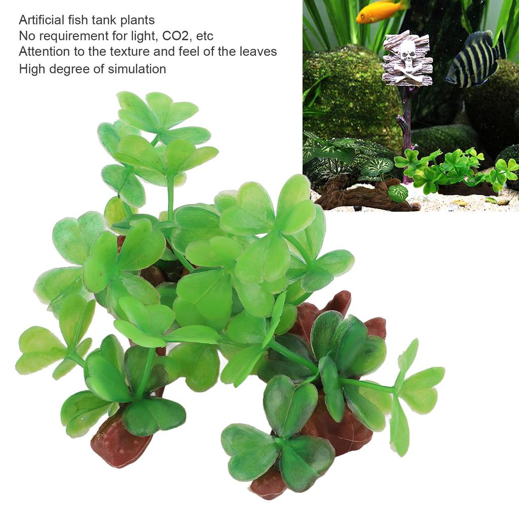 Aquarium Artificial Plant Plastic Simulation Lifelike Fish Water Grass Decoration