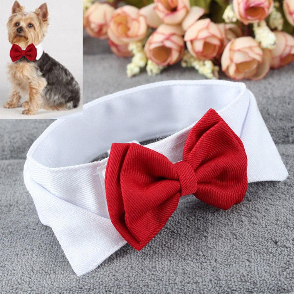 Fashion Adjustable Bow Tie Cute Collar Necktie Bowknot for Pet Dog Cat Wedding Decor