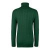 Women's Casual Solid Color Lapel Bottom Knit Sweater Vintage Cable Sweater
