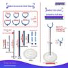 BJD Doll Adjustable Height Stand for 1/6, 1/8, 1/12 Scale Models
