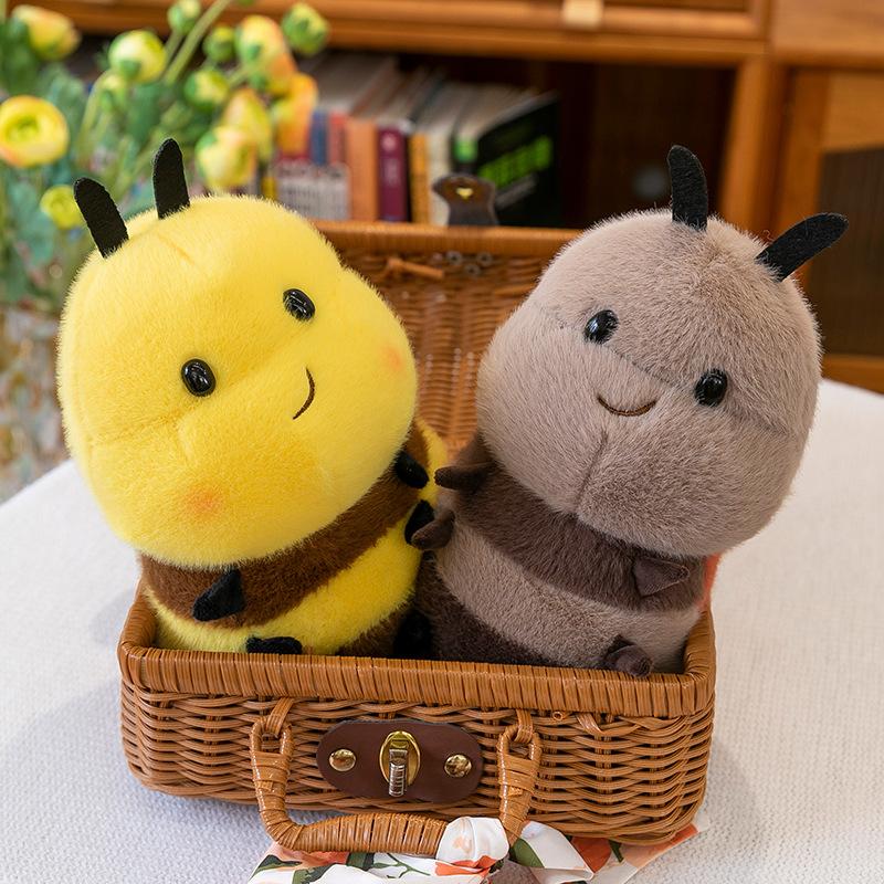 Kawaii Honey Bee Plush Toy Soft Stuffed Animal Cute Bee Plushies Pillow Lovely Home Decor Birthday Gift For Girls Boys