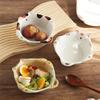 Cartoon Cat Ceramic Plate Cute Cat Shaped Dining Plate Irregular Salad Bowl Japanese Tableware Main Course Decoration Plate