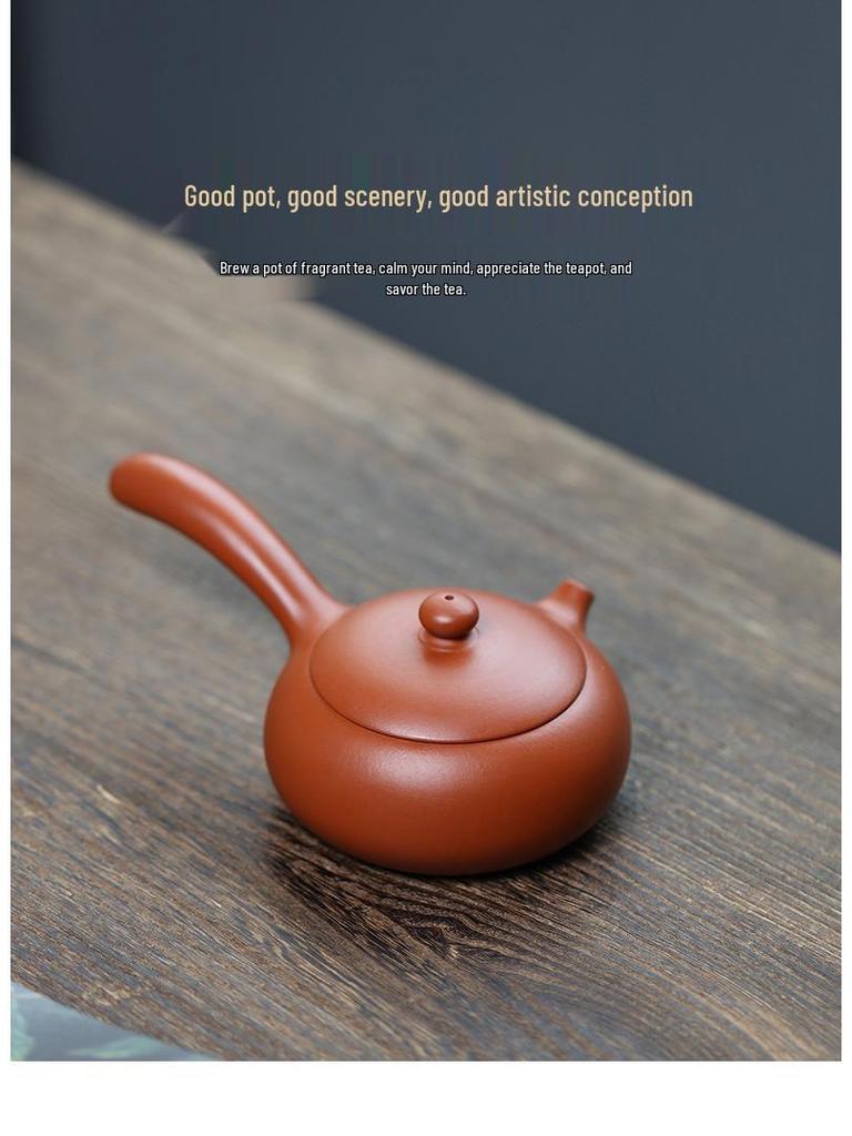 Tangyu Zisha Side Handle Xishi Teapot - Original Yixing Clay Kung Fu Teaware