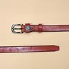 Women's Leather Belt Versatile Belt Fine Decorative Fashion Pin Buckle Belt