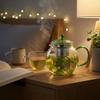 GLASS JUG 1.2L TRANSPARENT TEA COFFEE FILTER