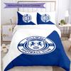 Millwall Football Printed 3 Pieces Bedding Set, Comfortable Skin Friendly Bedroom Duvet Cover Set