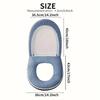 with Zipper Handle Toilet Seat Pad Winter Thickened Toilet Cover Toilet Set Accessories  Universal