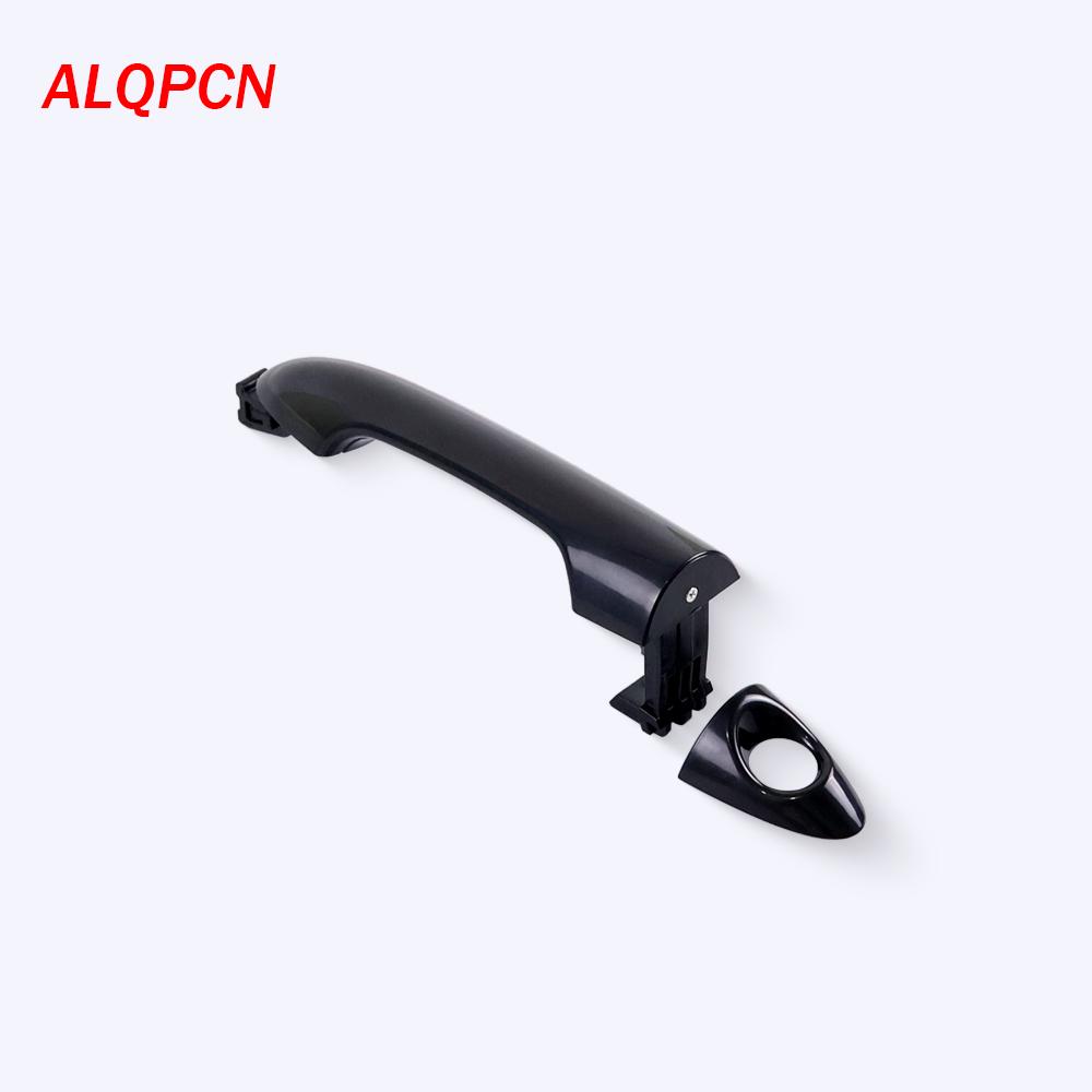 for Front Door Rear Door Outer Handle for Kia Picanto 2018-2022 Black left have hole