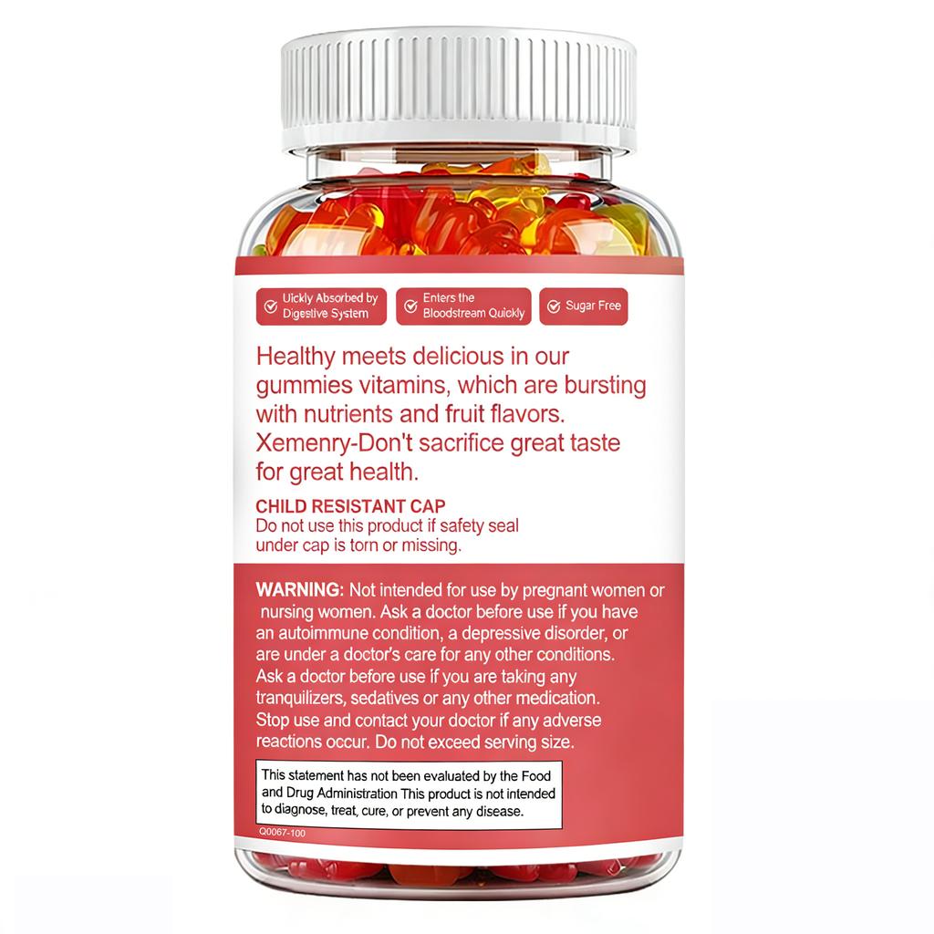 MAGNESIUM GLYCINÁTOVÉ GUMOVÉ MEDVÍDKY - 400 mg na porci - Podporuje zdraví svalů, kloubů a kostí