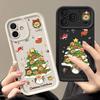 Cartoon Weihnachtsbaum Handyhülle für iPhone Air 16e 17 16 15 Pro Max 14 13 Pro Max 17 12 11 Stoßfeste Weiche Silikonhülle