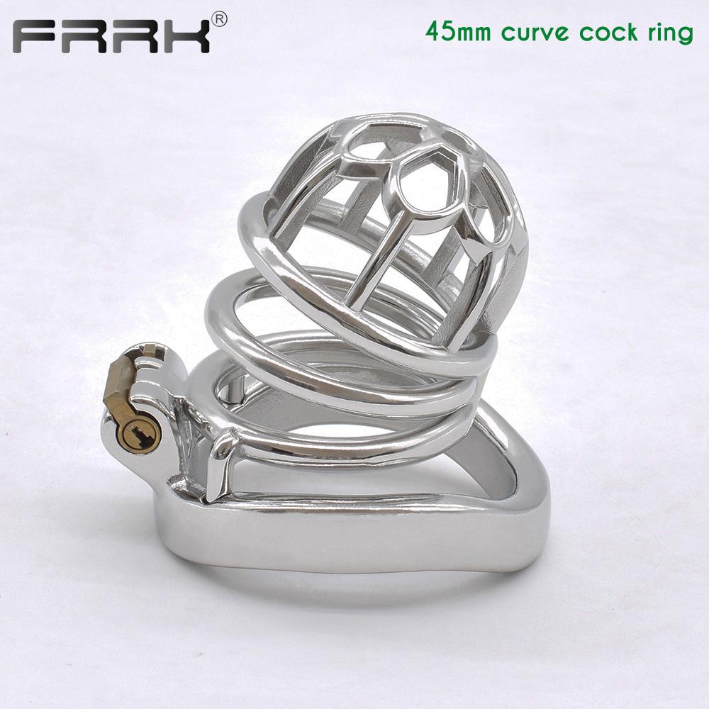 BDSM Sex Toys for Men Stainless Steel Male Chastity Device Metal Cock Cage Tease Bondage Belts Erect Orgasm Erotic Cock Rings