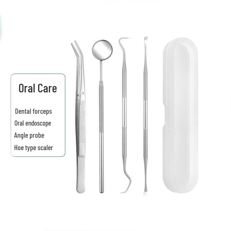 Dental Cleaning Tool Set: Remove Stains & Plaque with Mirror & Probe