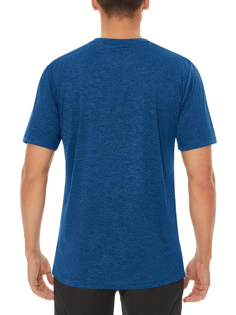 KEFITEVD Short Sleeve Training Dry Solid Golf Loose Round Active Cooling Size S Men's T-Shirt, Wear, T-Shirt, Color, Shirt, Fit, Neck, Shirt,