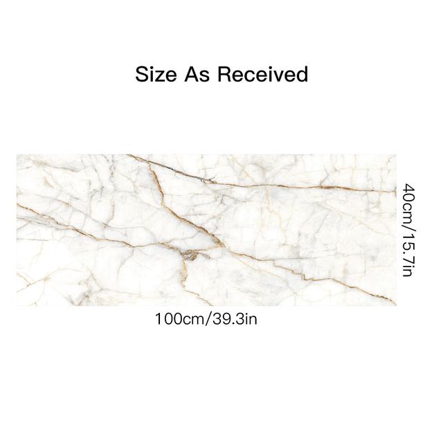 15 stilar vit marmormönster tapeter Köksskrivbord Garderob Heminredning Peel & Stick Vattentät Oljetät konstväggklistermärke