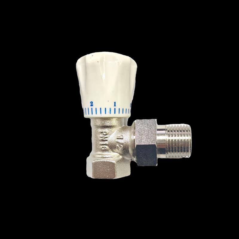 HTHX Brass Angle Manual Radiator Thermostatic Valve