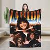 Zahide Flannel Blanket Winter Singer Soft Durable Bedding Throws for Kids Couch Bed Novelty Bedspread Sofa Bed Cover