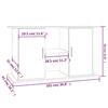 VidaXL Support pour aquarium gris béton 101x41x58 cm bois d'ingénierie 833611