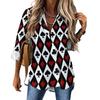 Poker Cards Loose Blouse Playing Cards Street Fashion Spring Autumn Blouses Womens Long-Sleeve Vintage Shirt Spring Graphic Tops