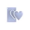 Create Unique Heart-shaped Crystal Keychain Pendant Resin Mold Epoxy Resin Mould Casting Jewelry Making Mold Decoration