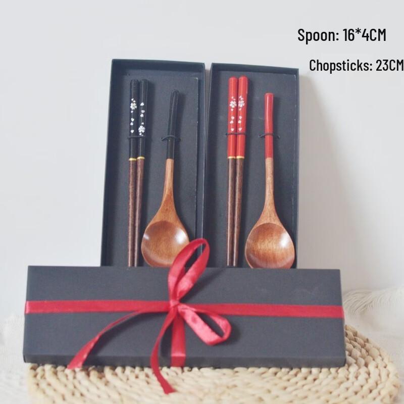 RuHan Chinese Trendy Wooden Spoon & Chopsticks Gift Set