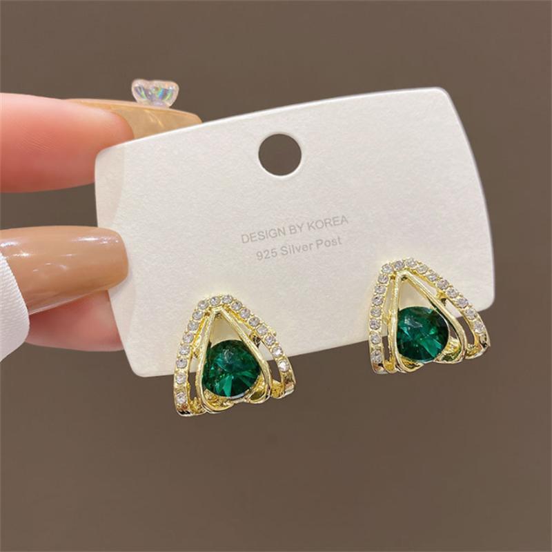 

Модные корейские серьги-гвоздики из циркония для женщин и девушек, подарочные украшения оптом