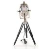 Modern Vintage Search Light Floor Lamp Nautical Spotlight On Wooden Tripod Stand