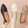 Pointed Women's Shoes  Versatile Low Heel Light Mouth Thick Heel Soft Sole Soft Leather Mother