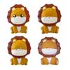 Handmade Wood Lion Sculpture, Friendly Tabletop Decoration for Living Space