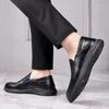 FashionMen Casual Flats Male Business Shoes Classic Leather Shoes Men's Low Heel Loafers Shoes Comfortable Breathable Dress Footwear