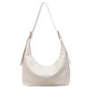 Weiche Leder-Hobo-Tasche mit lässigem Design, großes Fassungsvermögen, Alltagsmode, Umhängetasche
