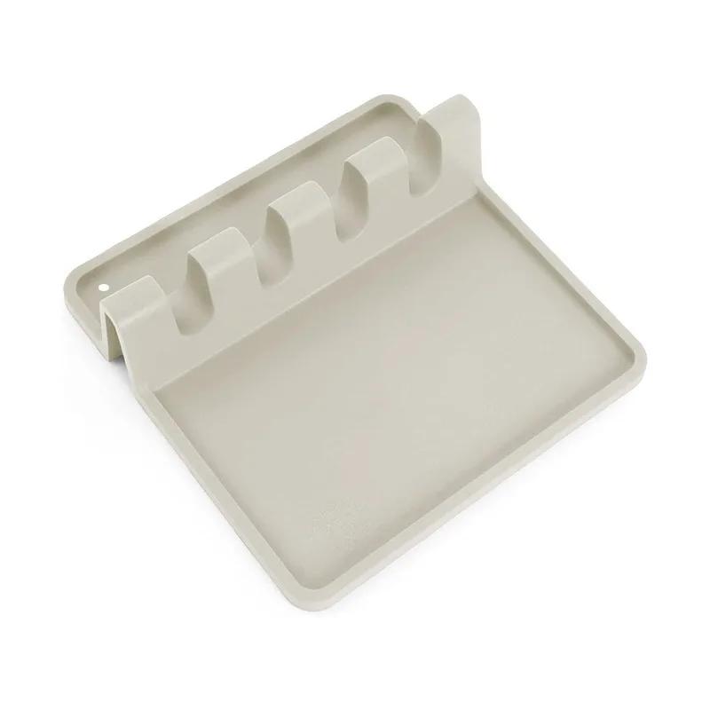 Kitchen Silicone Cutlery Holder BPA-free Durable Spoon Holder with Pad Heat Resistant Spoon Holder Kitchen Utensil