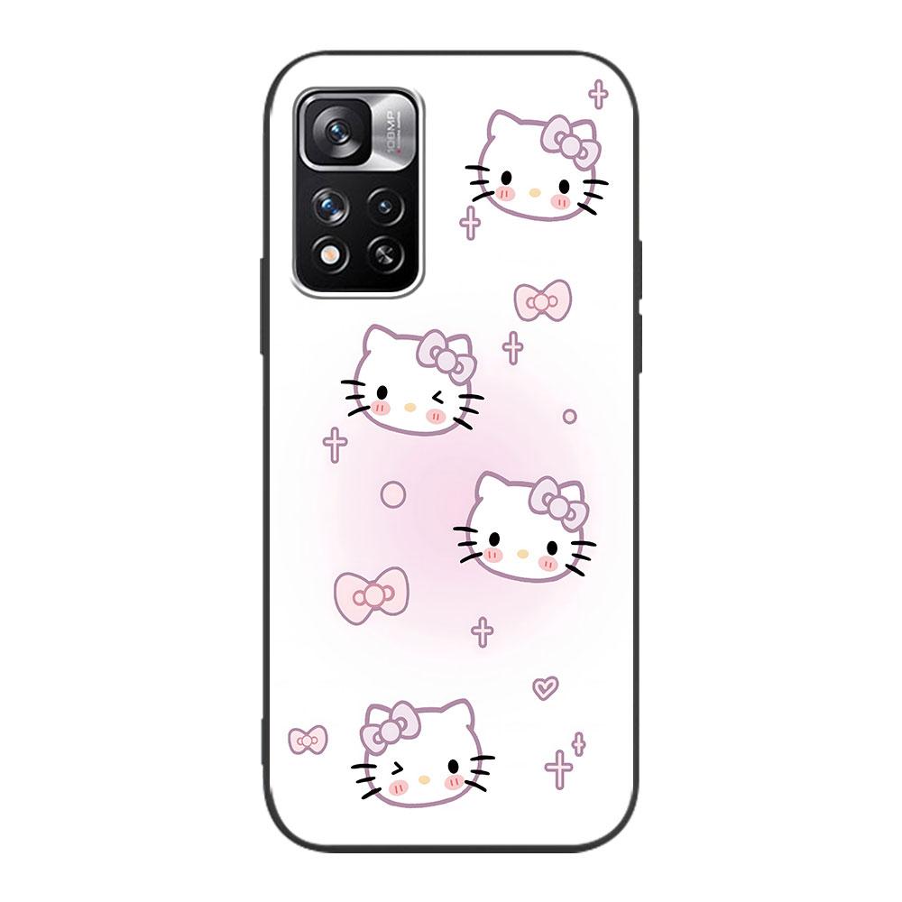 

Милый Чехол Hello Kitty для Xiaomi Redmi 10A 10C 9C 12C 9A 9i 10 12 9 Prime 9T K40 Pro Черный Мягкий ТПУ Чехол-Сумка для Мобильного Телефона Redmi K40 Pro