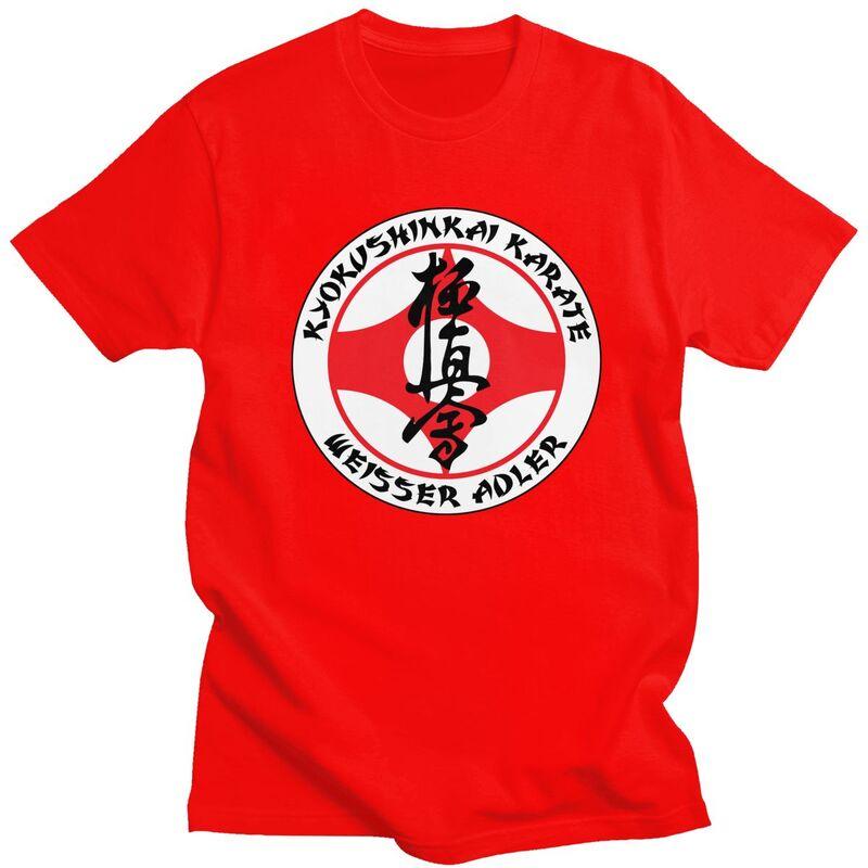 

Мужская футболка Kyokushin Karate на заказ, крутая, с коротким рукавом, из чистого хлопка, повседневная, для боевых искусств, стритвеар S