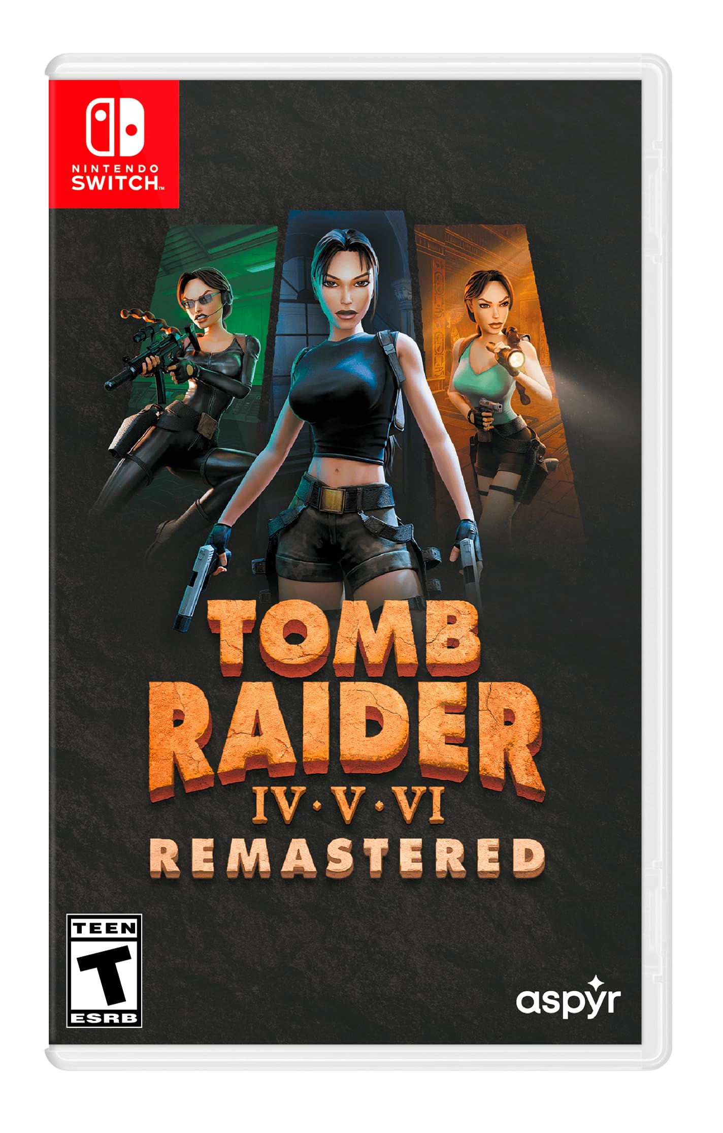 

Tomb Raider Remastered Starring Lara Croft North Switch IV-VI (Import America) – красный