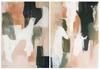Set of Two Pastel Posters Paintings