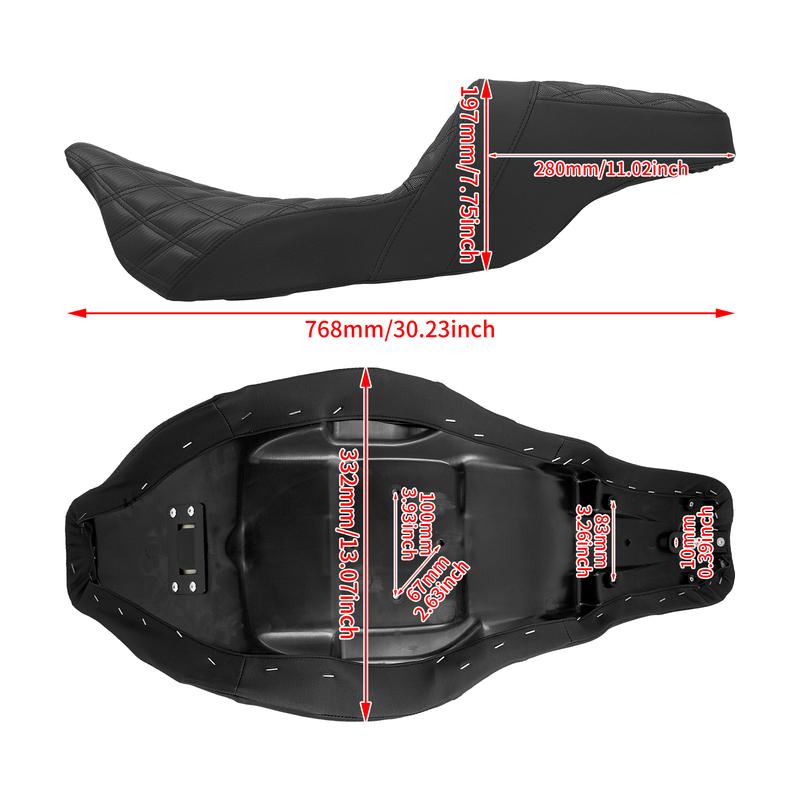 Driver Front Rear Passenger Seat Motorcycle Two-Up Seat For Harley Touring FLTRXS Electra Glide FLHX CVO Road Glide 2009-2023