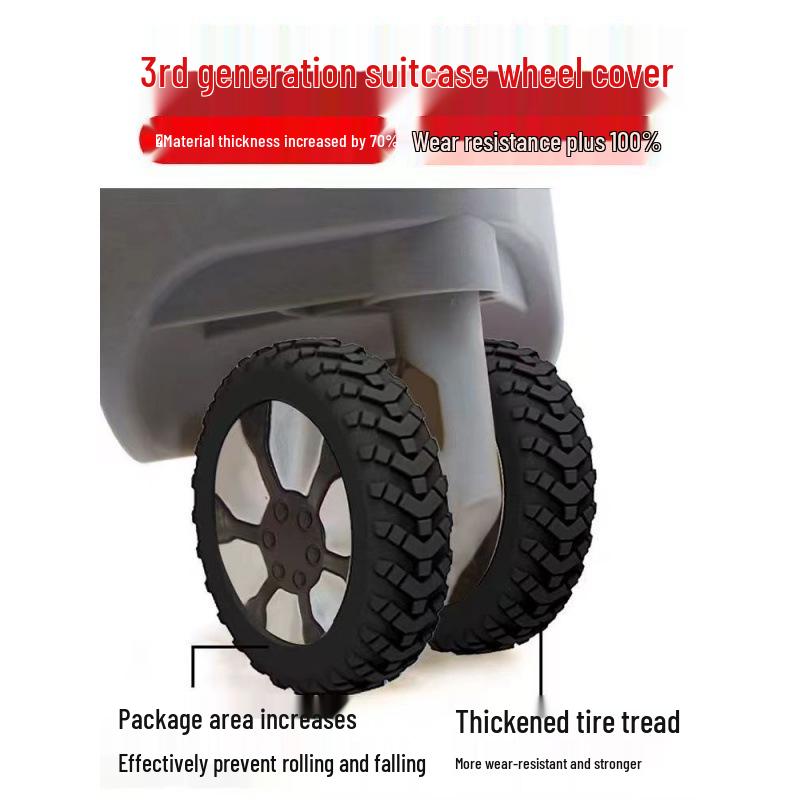 

3rd Gen Silent Wheel Protector & Repair Kit for Suitcases Yellow 3rd Gen