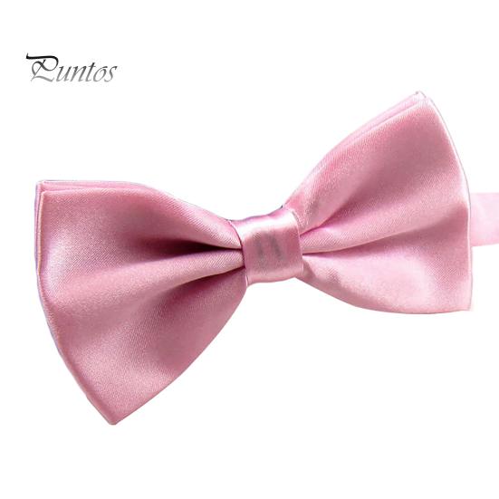 Tie Bow Solid Color Wear Easily Polyester Adjustable Fashion Pre Tied for Formal Occasions Ceremony