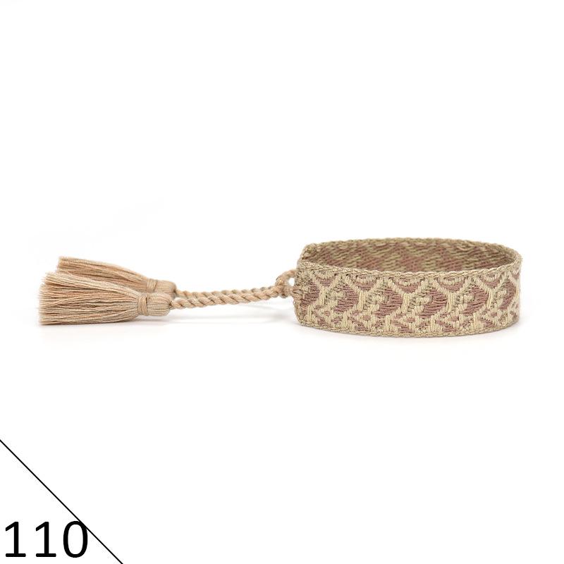 Ethnic Style Hand-Woven Polyester Tassel Bracelet