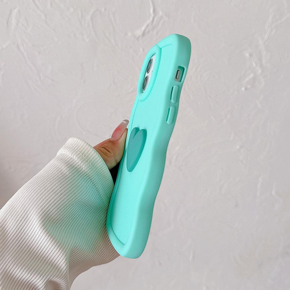 3D Love Heart Candy Wavy Silicone Case For Xiaomi Redmi 13 4G Note 13 Pro 4g 5g 12 12pro 13pro Plus 11 10 Pro Shockproof Soft Cover